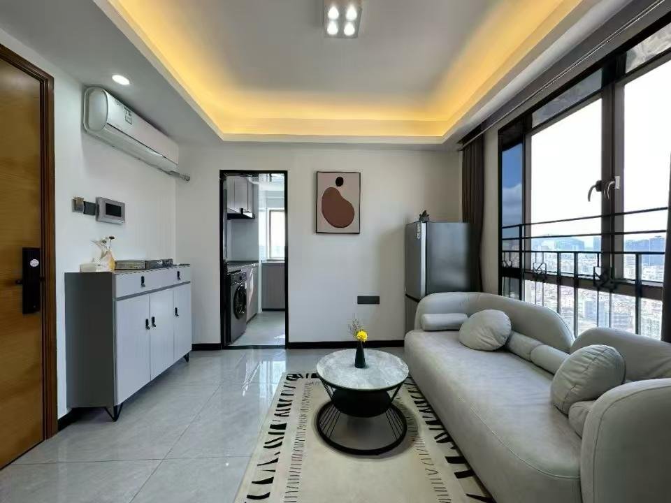 坪洲地铁口财富港C座2401B，30平单间，全齐，密码看房 ☎️联系