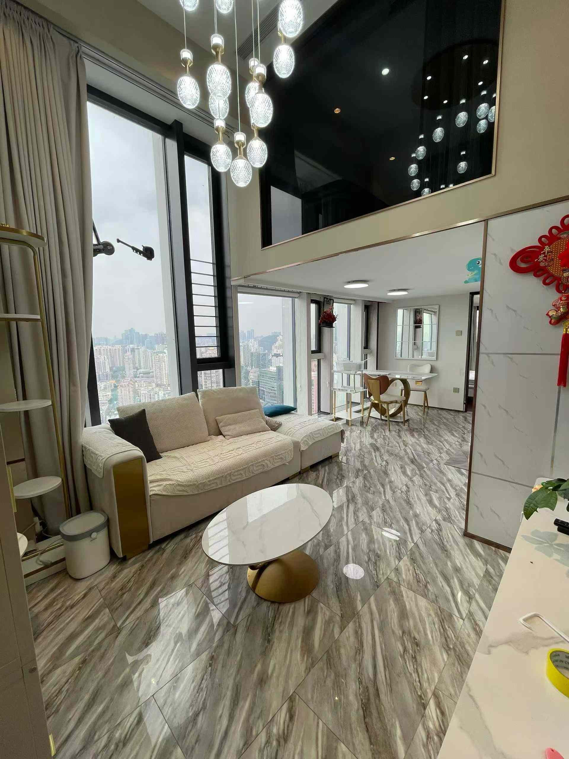 国贸．汇金天琅 loft复式3房两卫 12000 可长短租