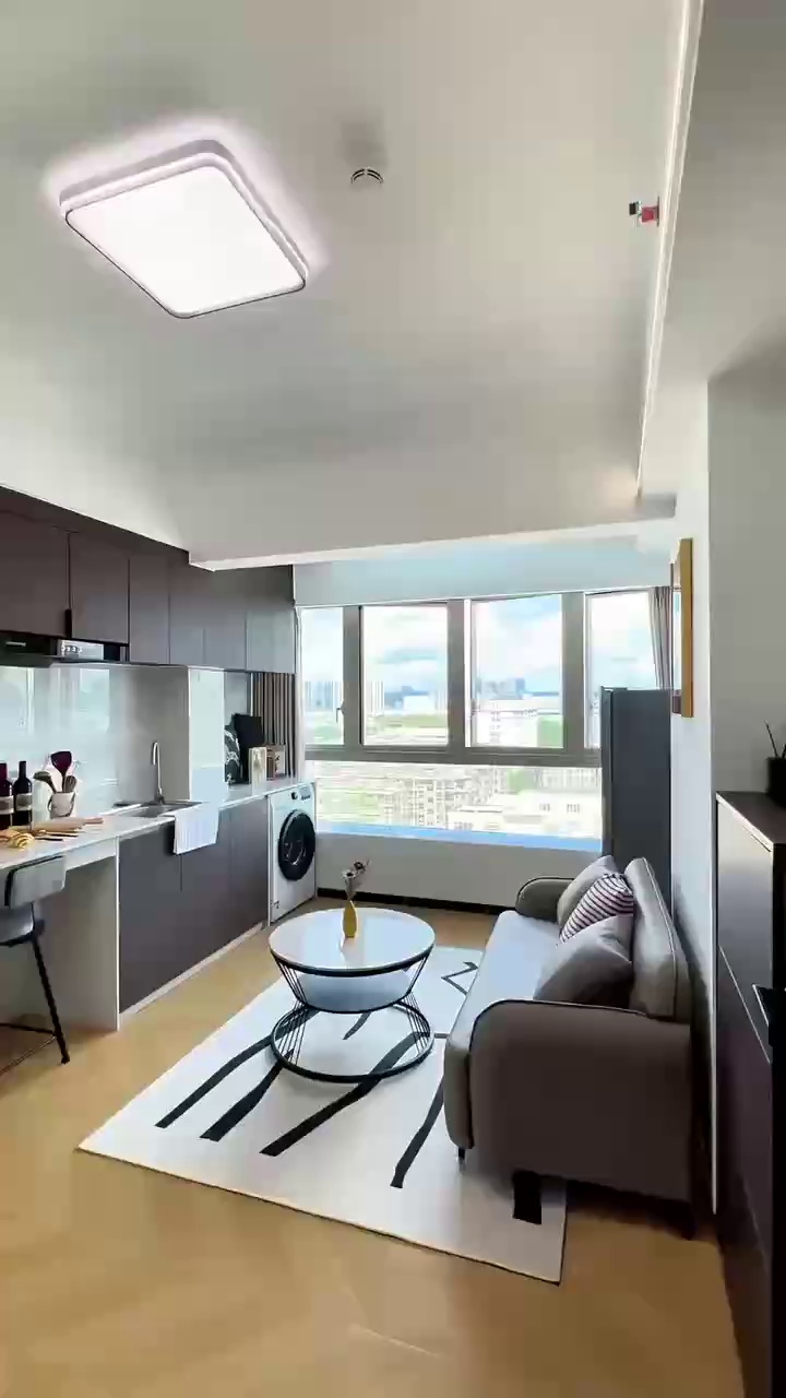 中山公园小区房 精装一房一厅4380, 车位[]