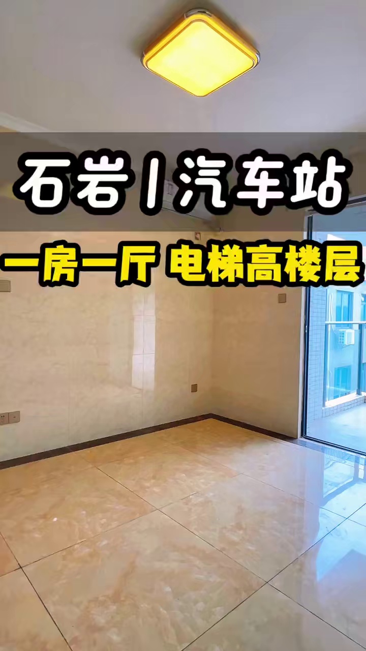 石岩汽车站 电梯高层 一房一厅 轻奢精装修 带独立阳台 采光好 配置硬件 电梯16楼 2300